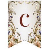 白金ゴールドフローラバンティング国旗 バンティングフラッグ (第1の旗)