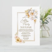 白金ゴールドフローラ結婚の後のパーティー 招待状 (スタンド正面)