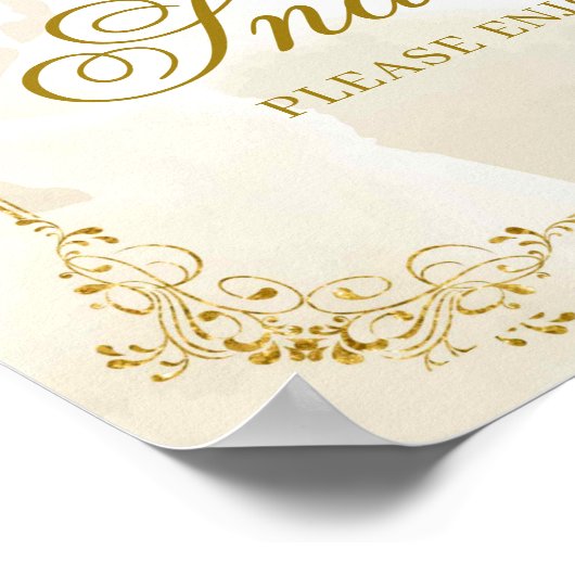 白金ゴールドメキシコ男の子バプテスマ1st誕生日スナック ポスター (角)