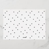 白金ゴールドモダンコラージュメリークリスマス 箔シーズンカード (裏面)