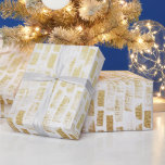 白金ゴールドレンガの壁パターモダンンのギフトラップ ラッピングペーパー<br><div class="desc">白金ゴールドレンガの壁パターモダンンのギフトラップ</div>