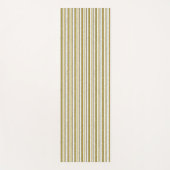 白金ゴールドレースストライプパターン ヨガマット (正面)