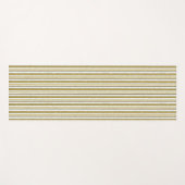 白金ゴールドレースストライプパターン ヨガマット (正面(横))