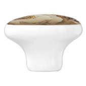 白金ゴールド大理石パターン セラミックノブ (側面)