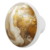 白金ゴールド大理石パターン セラミックノブ (右)