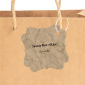 白金ゴールド大理石ビジネスQrコードのパッケージラベル フェイバータグ