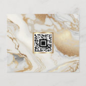 白金ゴールド大理石メイクアップアーティストフォトフラエレガントイ チラシ (裏面)