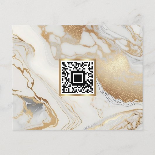 白金ゴールド大理石メイクアップアーティストフォトフラエレガントイ チラシ (裏面)