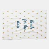 白金ゴールド星 キッチンタオル (横)