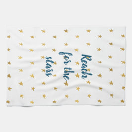 白金ゴールド星 キッチンタオル