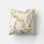 白金ゴールド葉の両面ハンプトン クッション (裏面)