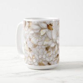 白金ゴールド蓮の花 コーヒーマグカップ