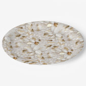 白金ゴールド蓮の花 ペーパープレート (アングル)