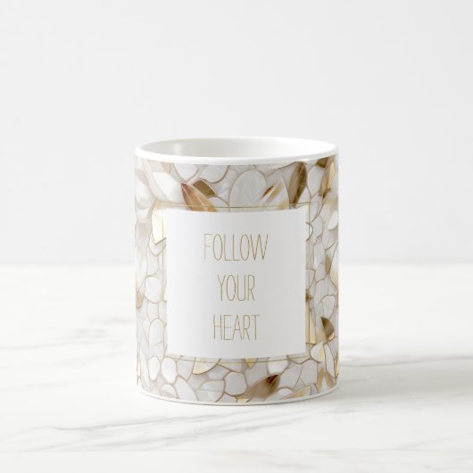 白金ゴールド蓮の花 マグカップ (中央)