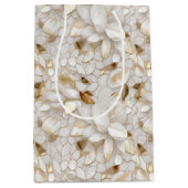 白金ゴールド蓮の花 ミディアムペーパーバッグ (正面)