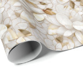 白金ゴールド蓮の花 ラッピングペーパー (ロールコーナー)