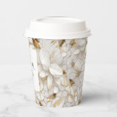 白金ゴールド蓮の花 紙コップ (左)