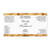 白金箔化粧品用ドロッパーボトルラベル ラベル (正面)