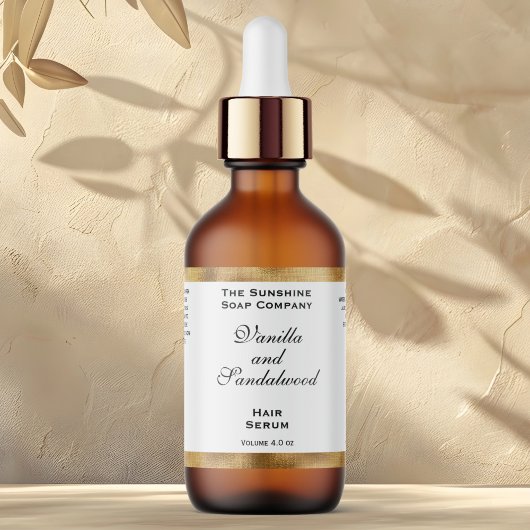 白金箔化粧品用ドロッパーボトルラベル ラベル