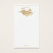 白金金ゴールドグリッタージュエリーイヤリングディスプレイカード (正面)