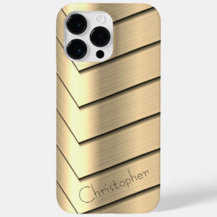 白金金ゴールドステンレス鋼プリント Case-Mate iPhone 14 PRO MAXケース