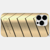 白金金ゴールドステンレス鋼プリント Case-Mate iPhoneケース (裏面 (横))