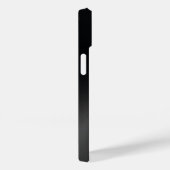 白金銀ブラックステンレス鋼プリント Case-Mate iPhoneケース (裏面 / 右)