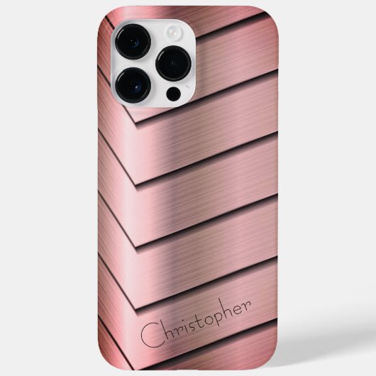 白金青銅ステンレス鋼プリント Case-Mate iPhoneケース (裏面)