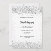 白銀の誕生日 招待状 (正面)