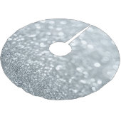 白銀の輝きボケ グラム スパークル グリッター ブラッシュドポリエステルツリースカート (アングル)