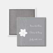 白銀は日付の磁石結婚を除く マグネット (正面/裏面)