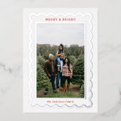 白銀ホタテシンプルガイの写真枠 箔シーズンカード (正面)