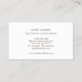 白銀蓮マンダラヨガと仲介 名刺 (裏面)