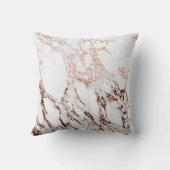 白銅大理石抽象芸術金属バラ金ゴールド クッション (裏面)