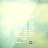 白開館時間ロゴQRコード透明 ウィンドウサイン (シート3)