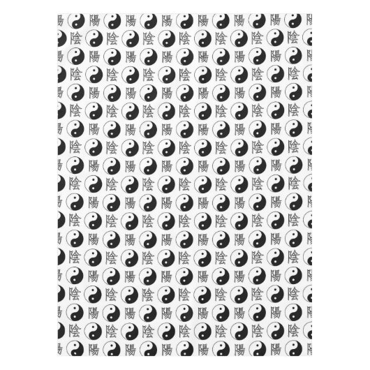 白陽記号パタ中国のーン テーブルクロス (正面)