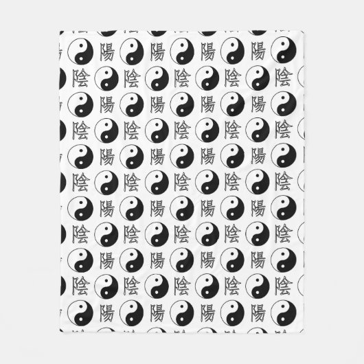 白陽記号パタ中国のーン フリースブランケット (正面)