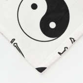 白陽記号パタ中国のーン フリースブランケット (角)