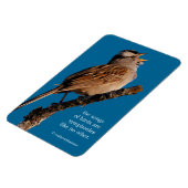 白雀が日に向かって鳴く マグネット (左側)