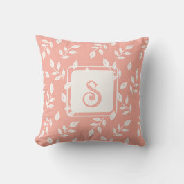 白離れとピンクのパターン クッション