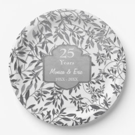 白離れ25周年記念に銀の誕生 ペーパープレート