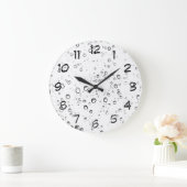 白雨水滴クロック ラージ壁時計 (ホーム)