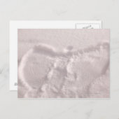 白雪に雪の天使が染み込んだ ポストカード (正面/裏面)