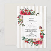 白雪のウェディング招待状 招待状 (正面/裏面)