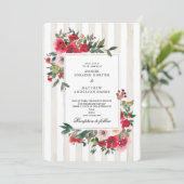 白雪のウェディング招待状 招待状 (スタンド正面)