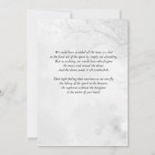 白雪の樹　生命の祭典　葬儀 招待状 (裏面)