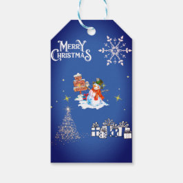 白雪クリスマス ギフトタグ