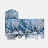 白雪冬の結婚式のお願いボックス フェイバーボックス (折り畳みなし)