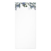 白雪冬クリスマスフォトカード ラックカード (裏面)