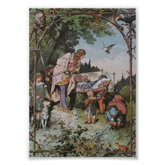 白雪姫が目をさますのを待つ フォトプリント (正面)